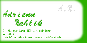 adrienn nahlik business card